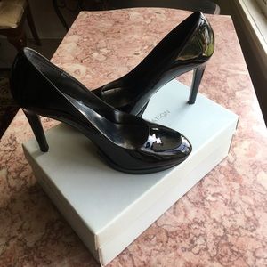BCBG Black Patent Leather Pumps